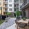 outdoor grilling and eating area